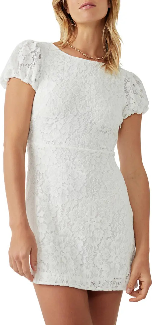 Hailee Puff Sleeve Lace Dress | Nordstrom Rack