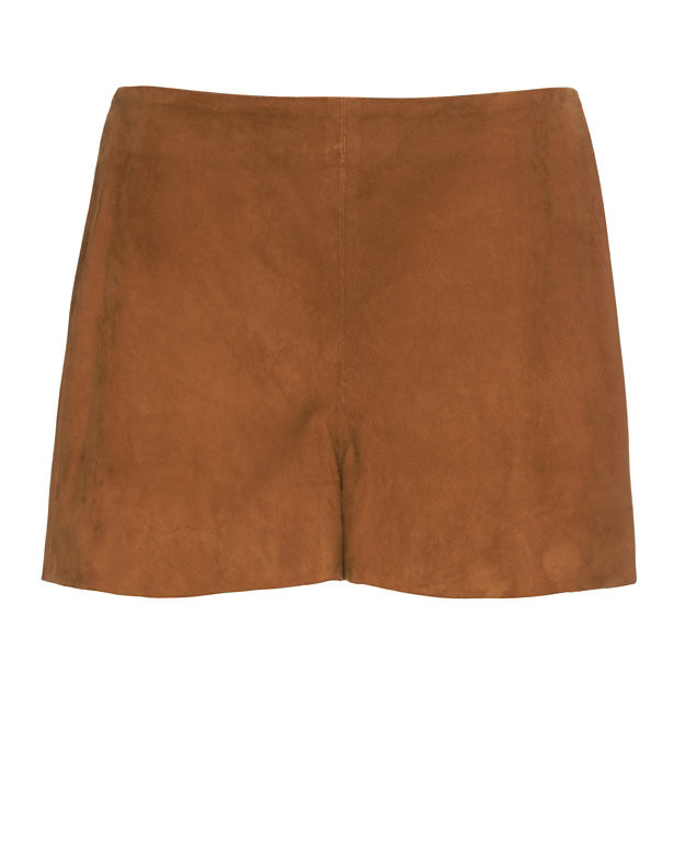 rag &amp; bone/JEAN Georgie Suede Shorts: Brown | Intermix