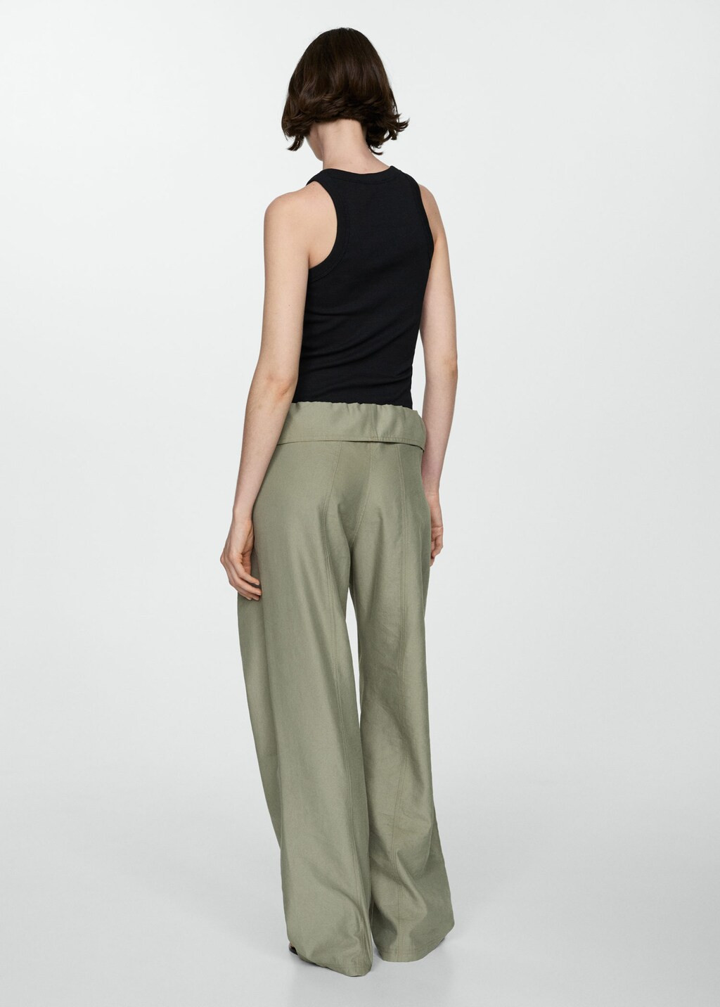 Ribbed cotton-blend top -  Women | Mango United Kingdom | MANGO (UK)