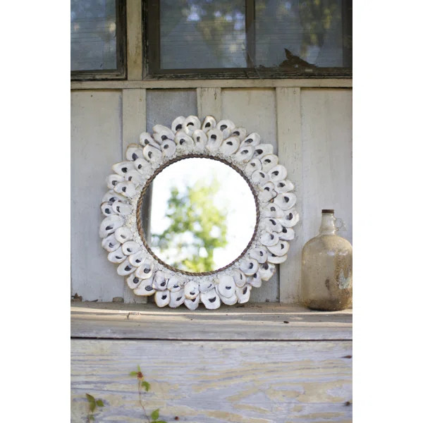 Richards Oyster Shell Coastal Accent Mirror | Wayfair North America