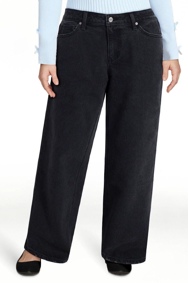 No Boundaries Mid-Rise Baggy Jeans, 31" Inseam, Women's 00-20 | Walmart (US)
