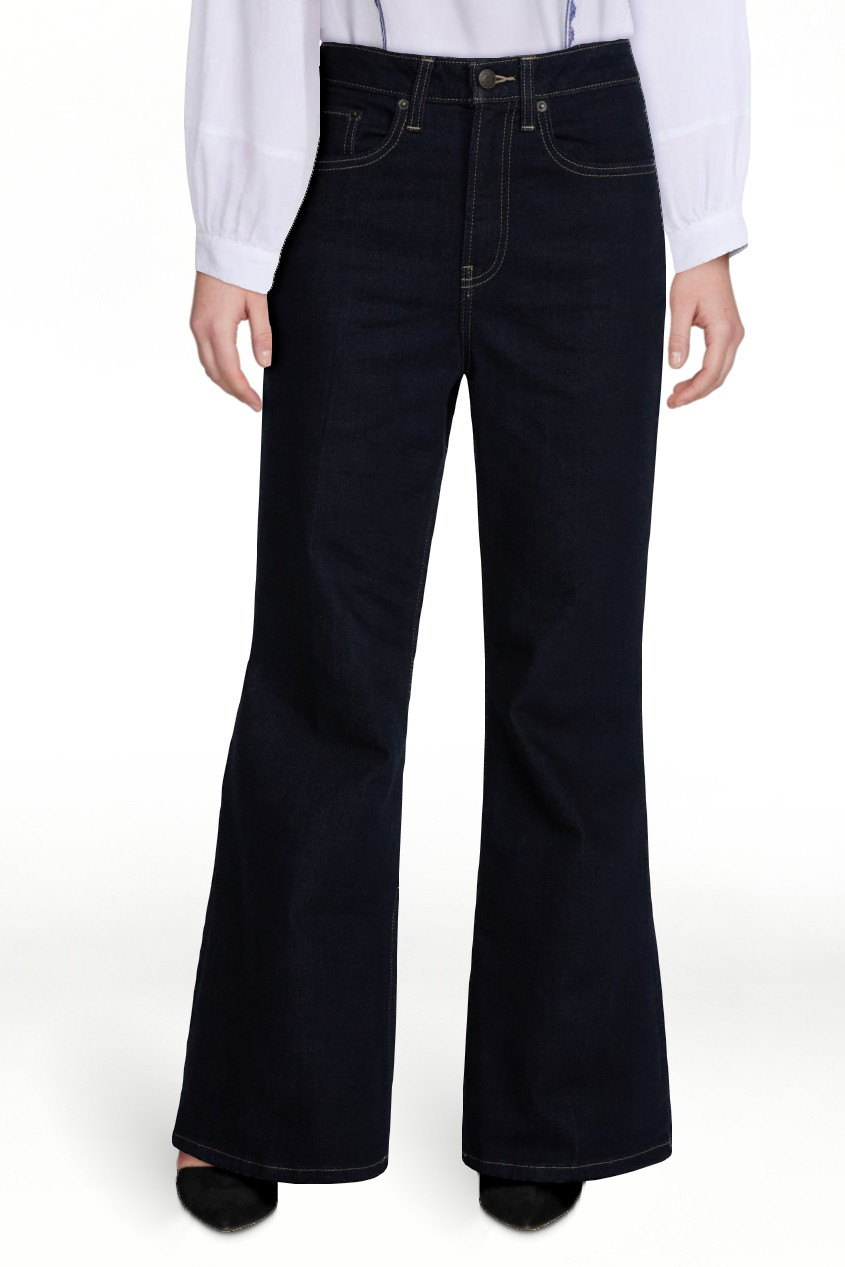Scenario Women's High Rise Flare Denim Jeans, Sizes 0-20 | Walmart (US)