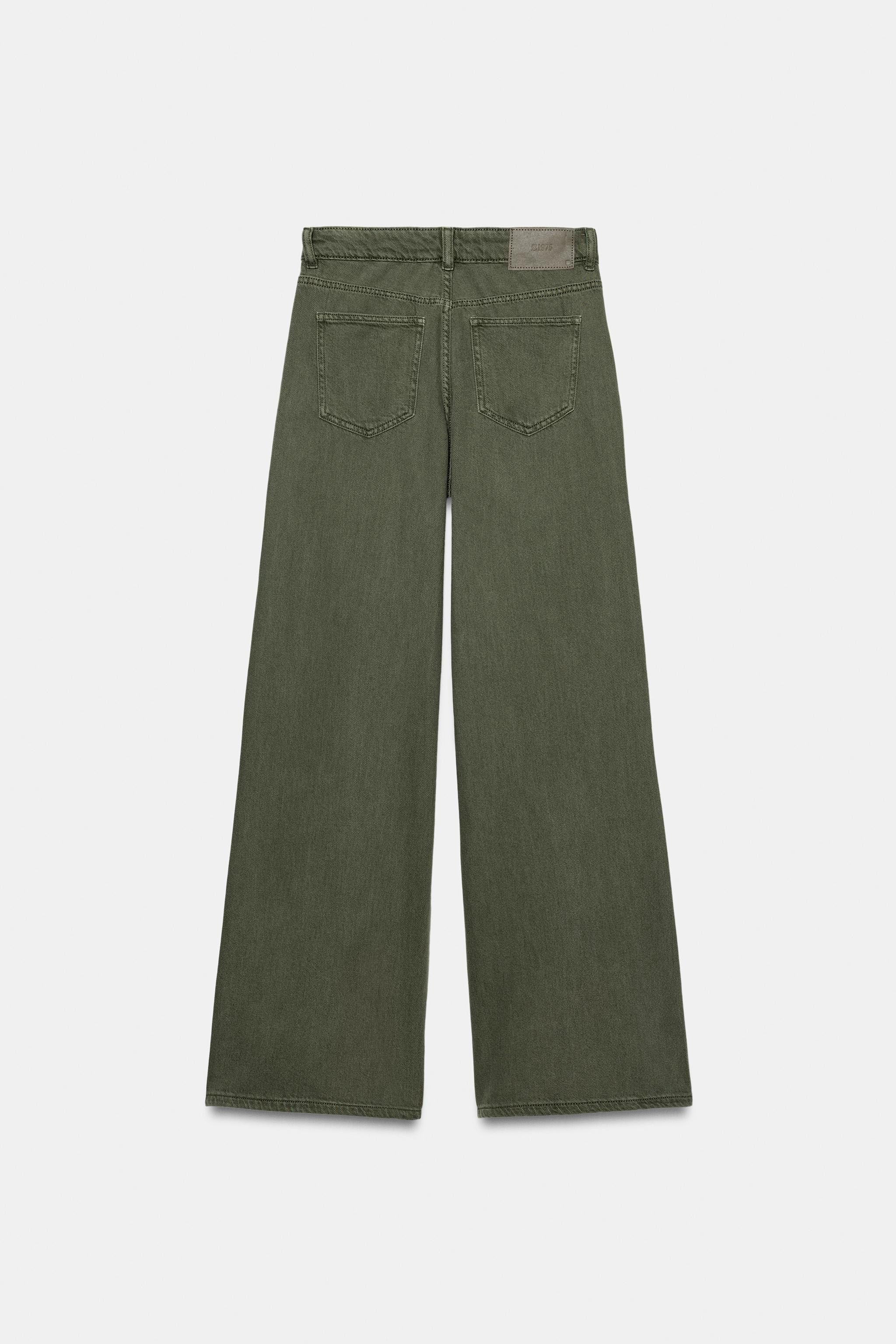 Z1975 WIDE-LEG HIGH-WAIST FLUID JEANS | Zara UK