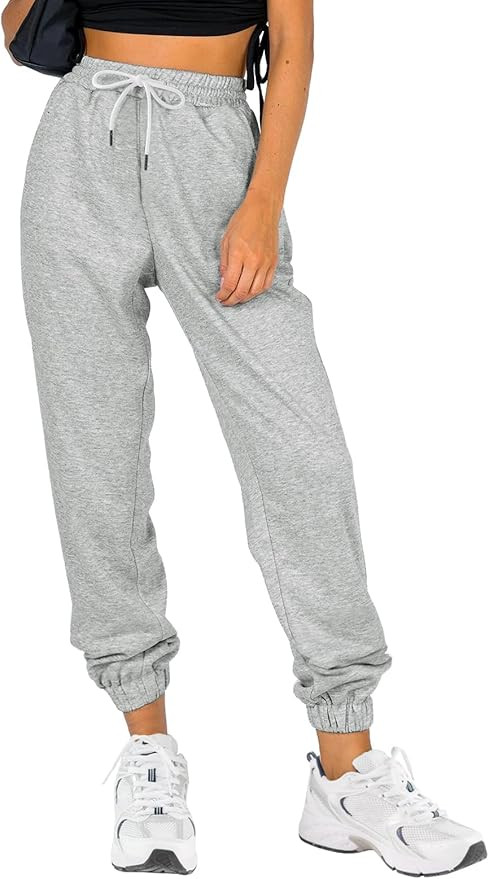 ATHMILE Sweatpants Women Fall Fashion 2026 Baggy Joggers Workout Lounge Lightweight Comfy High Wa... | Amazon (US)