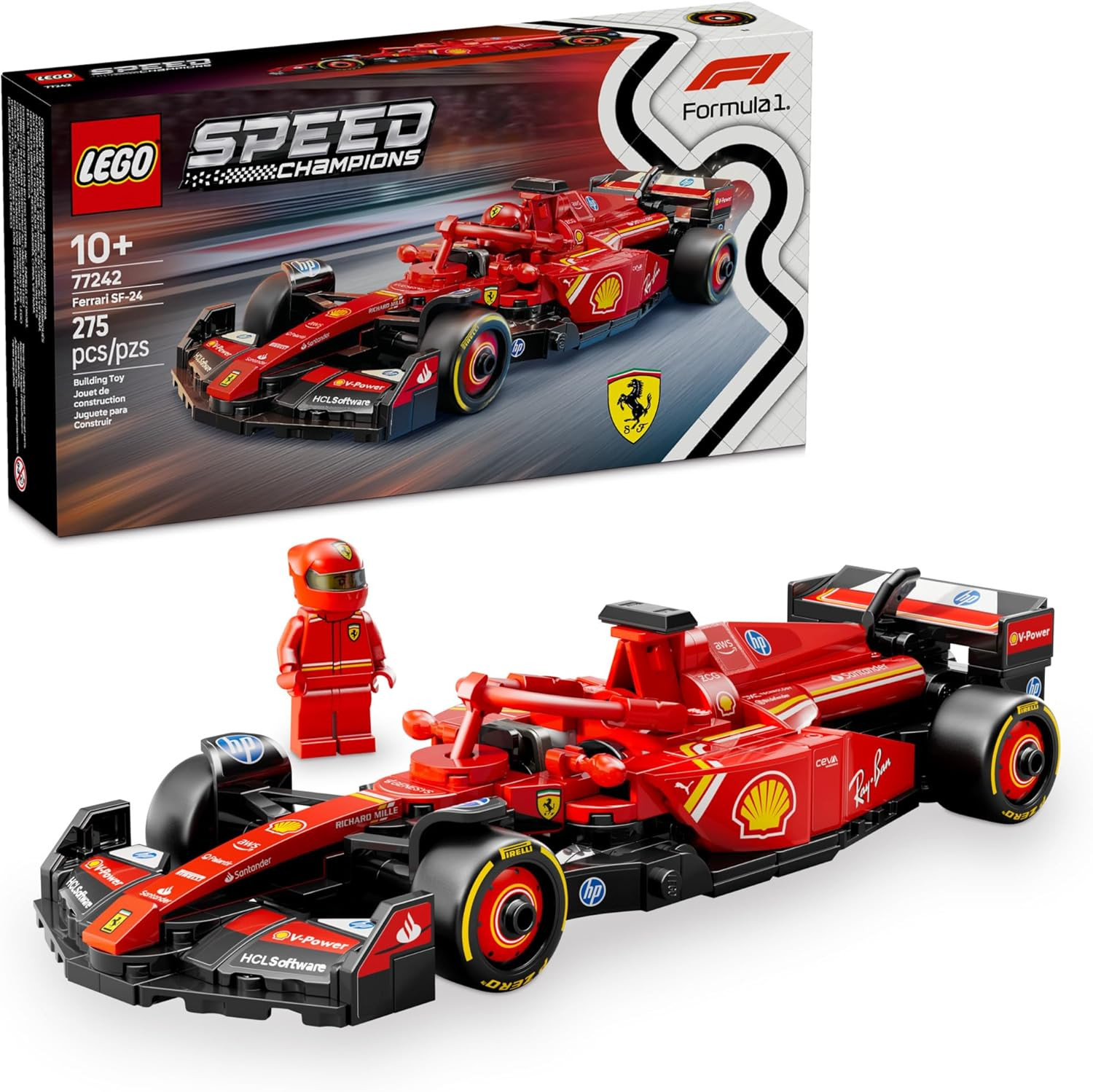 LEGO Speed Champions Ferrari SF-24 F1 Race Car Toys - Building Sets for Kids, Boys & Girls, Ages ... | Amazon (US)