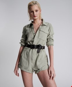 FADED KHAKI CANVAS PROPHECY JUMPSUIT | OneTeaspoon