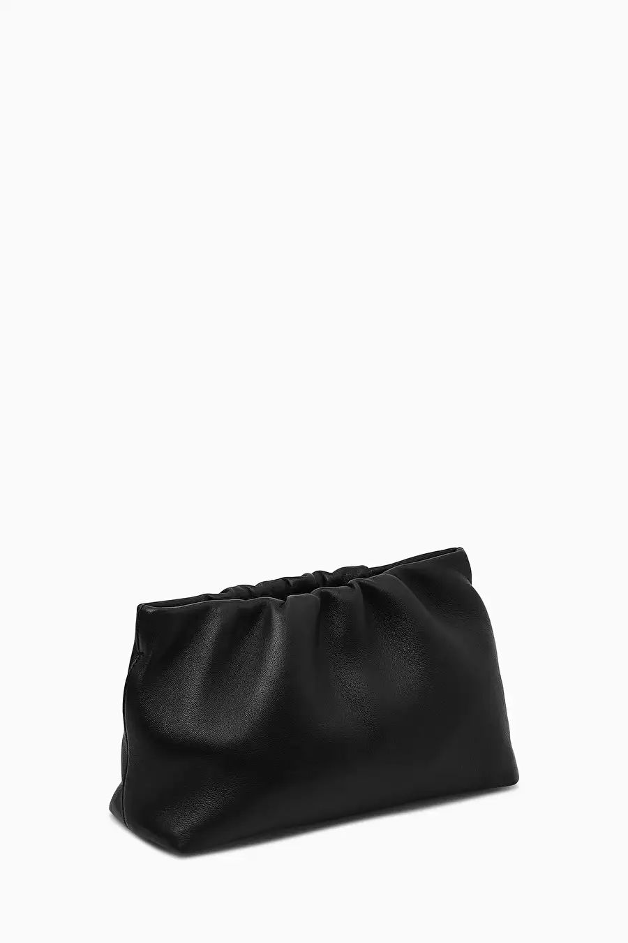 GATHERED CLUTCH - LEATHER | COS UK