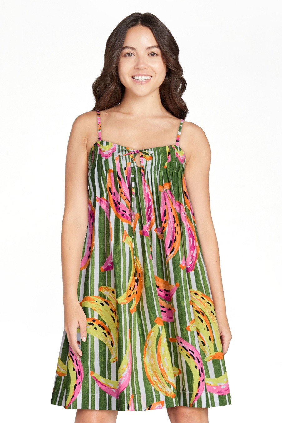 Free Assembly Women's and Women's Plus Cotton Pintuck Mini Dress, Sizes XS-4X | Walmart (US)