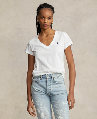 Women's V-Neck Short-Sleeve T-Shirt | Macy's