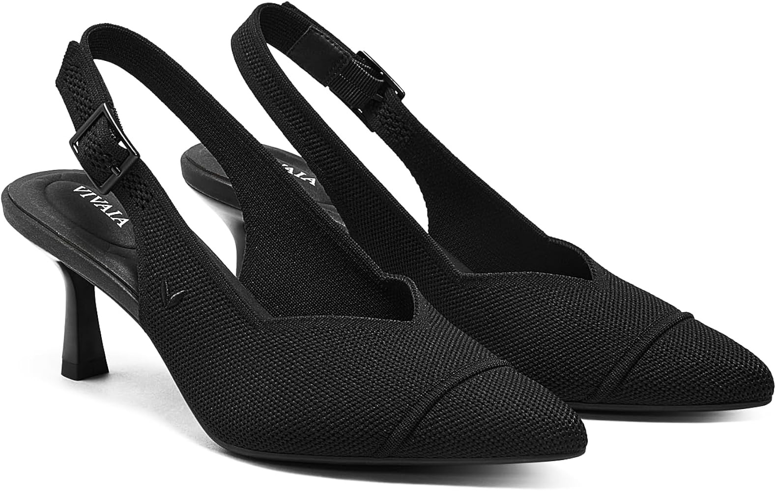 VIVAIA Addison Pointed-Toe Slingback Sandals Kitten Heels Shoes For Women Elegant Comfortable Dre... | Amazon (US)