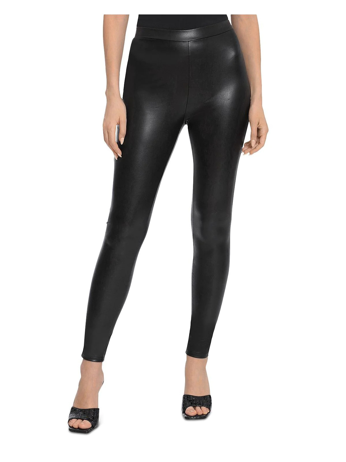 Womens Faux Leather Stretch Leggings | Shop Simon