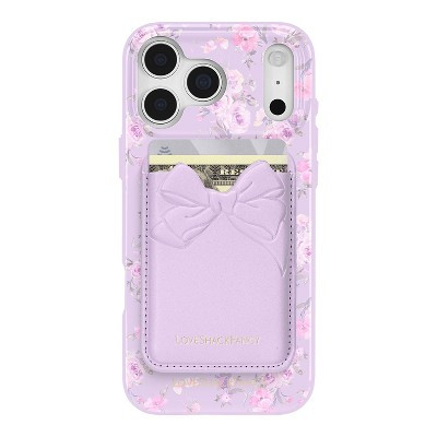 LoveShackFancy x Target – Case-Mate Adhesive Bow Cardholder Hibiscus | Target