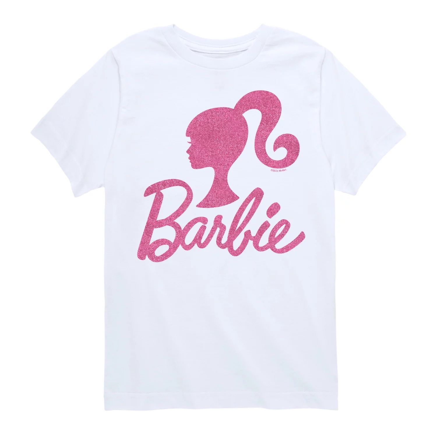 Barbie - Barbie Logo Pink Glitter Transfer - Toddler And Youth Short Sleeve Graphic T-Shirt | Walmart (US)