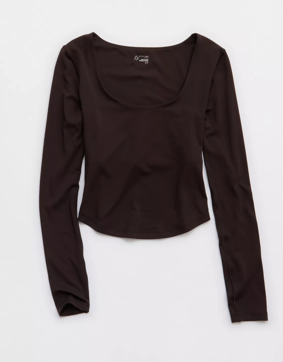 OFFLINE By Aerie Real Me Long Sleeve Scoop T-Shirt | Aerie