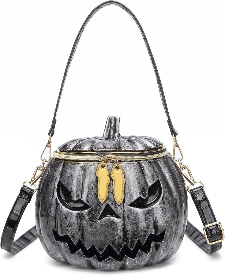 Halloween Pumpkin Purse, Weird Handbag Shoulder Crossbody Bag | Amazon (US)