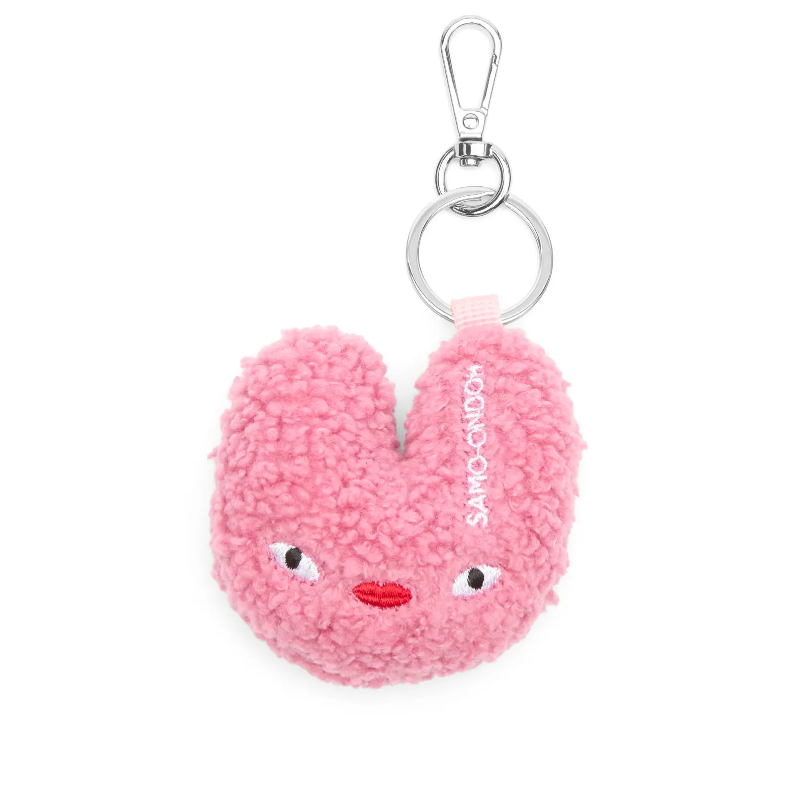 SAMO ONDOH Women's Tokiyom Keychain in Eco Shearling Pink | END. Clothing