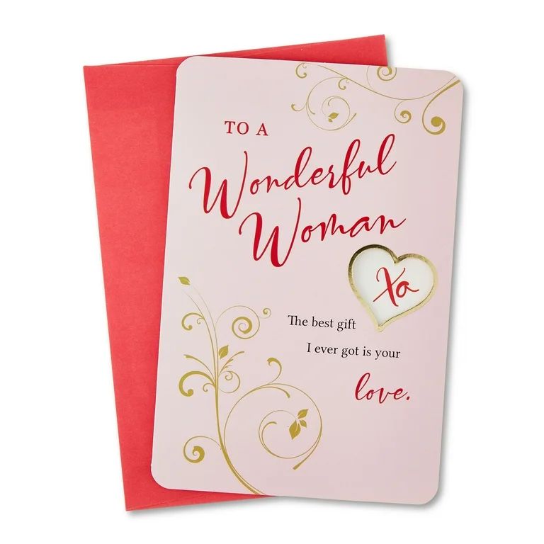 Valentine's Day Wonderful Woman Greeting Card, by Way To Celebrate | Walmart (US)