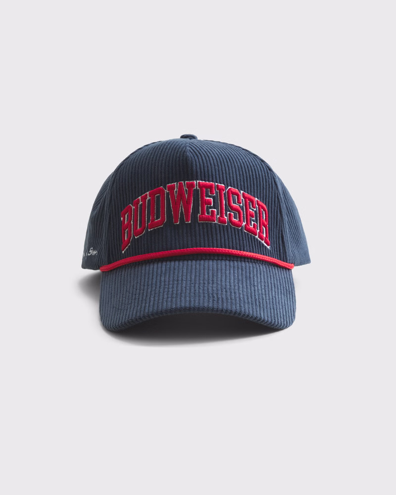 Men's Budweiser Snapback Hat | Men's Accessories | Abercrombie.com | Abercrombie & Fitch (US)