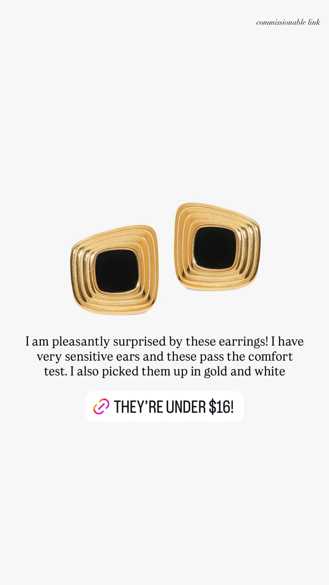 I am pleasantly surprised by these earrings! I have very sensitive ears and these pass the comfort test. I also picked them up in gold and white

#LTKStyleTip #LTKBeauty #LTKSeasonal
