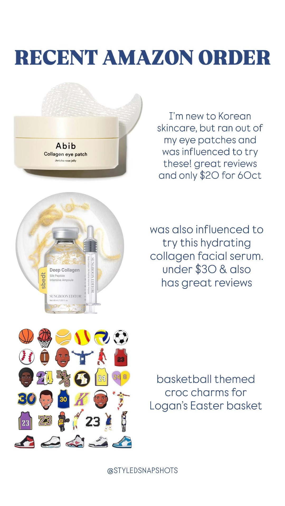 My latest random Amazon order. Excited to try out these Korean skincare brands! 