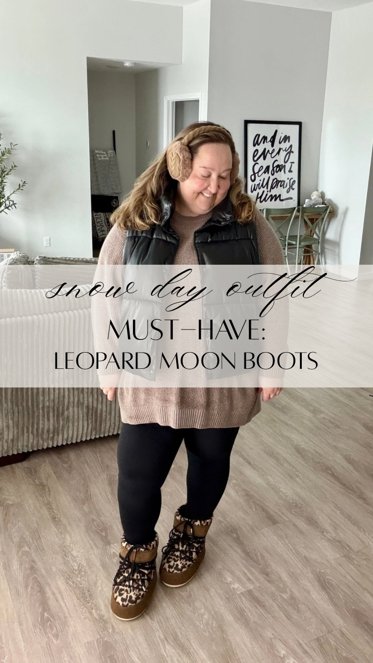 Another snow day is here! If you haven’t tried Moon Boots, I highly recommend. This is last year’s version, but I’ve linked the new print and the black. They will keep you warm but also STYLISH!

#rebekahelizstyle 

winter style, plus size winter outfit, winter outfit, winter ootd, plus size fashion, plus size casual style, casual outfit, snow day, snow day outfit

#LTKootd #LTKPlusSize #LTKSeasonal