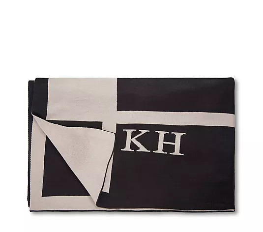 K by Kelly Hoppen Signature Logo Throw - QVC UK | QVC UK