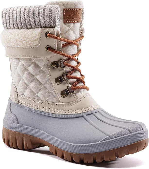 ALEADER Womens Winter Snow Boots | Waterproof Shell | Duck Boots | Amazon (US)
