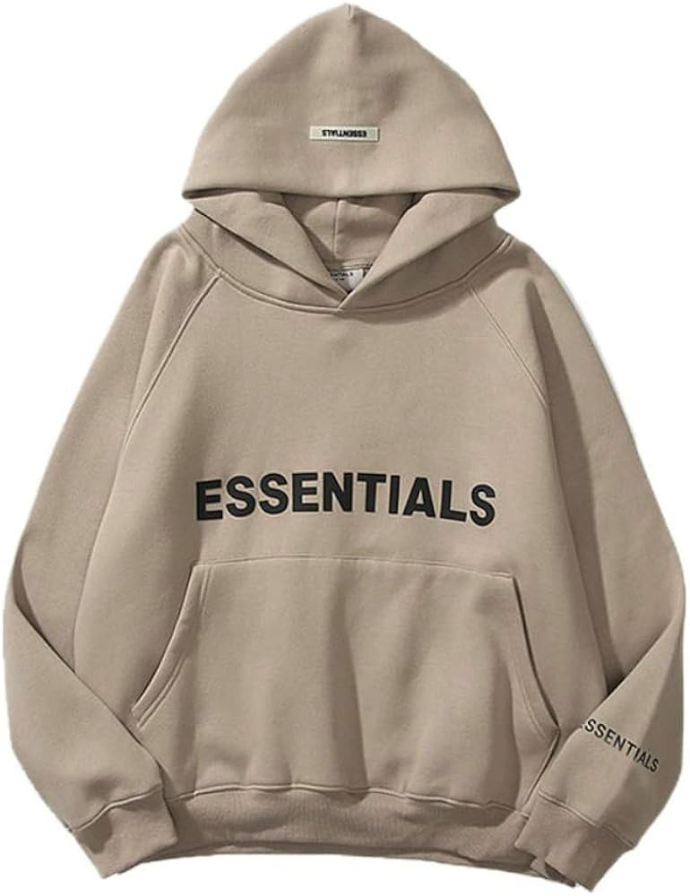 ZALON FOG brand ESSENTIALS Spring and Autumn long sleeve top loose sports sweater hoodie | Amazon (US)