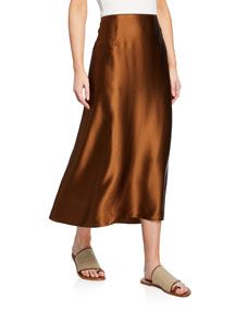 Midi Satin Slip Skirt | Bergdorf Goodman