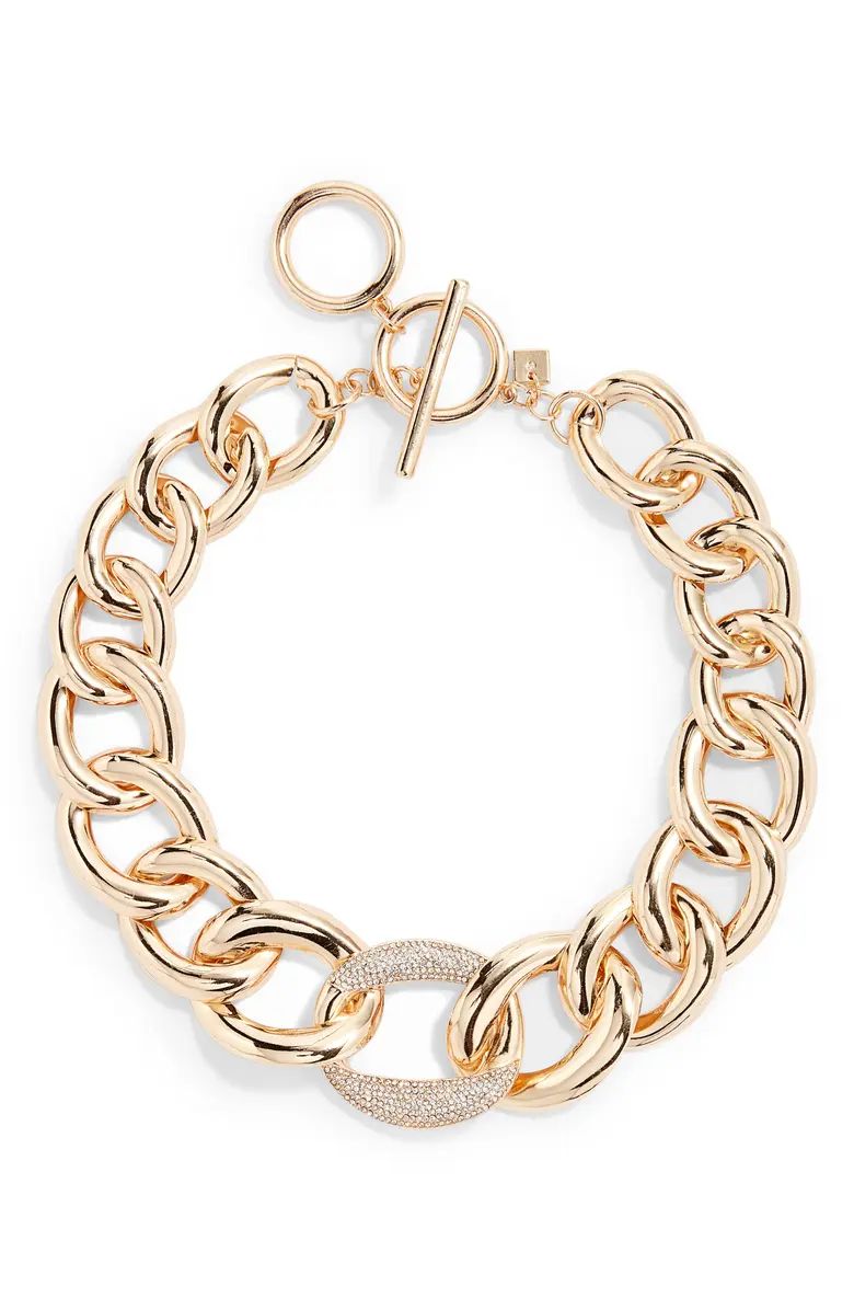 Pavé Link Statement Collar Necklace | Nordstrom