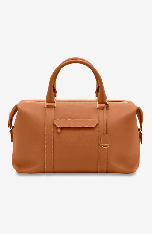 MAISON de SABRÉ Leather Duffle Bag in Pecan Brown at Nordstrom | Nordstrom