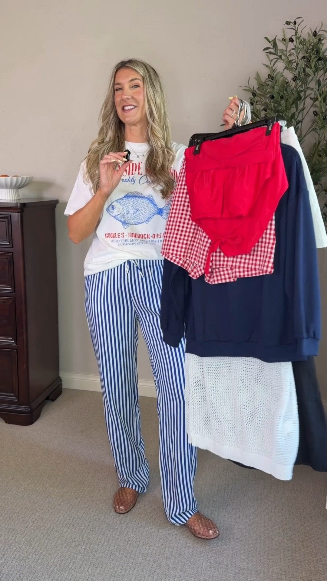 True m/36” in all EXCEPT sized up one in blue stripe pants to large 36” and navy flag crew neck to large. 

Stars, stripes, and tall girl vibes ❤️🤍💙

Tall girl fashion, Americana outfits, summer style, patriotic outfit, tall fashion inspo, denim outfit, July 4th outfit, memorial Day, straight pants, comfy pants, robber, long torso, swimwear, jeans, shorts, white denim shorts, Amazon

#LTKSeasonal #LTKMidsize #LTKTall