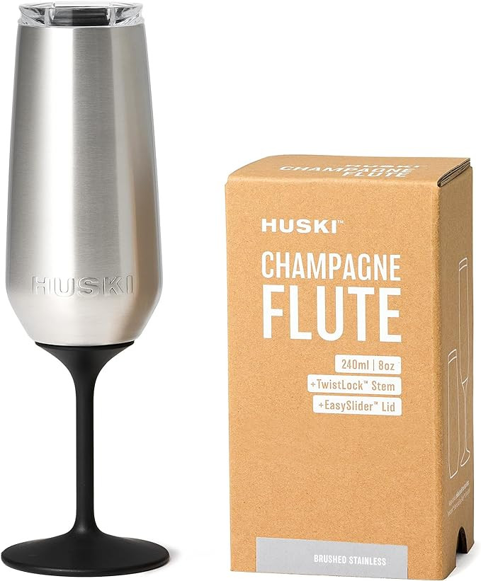 Huski Champagne Flute | NEW | Award-winning Design with Detachable Stem | Premium Stainless Steel... | Amazon (US)