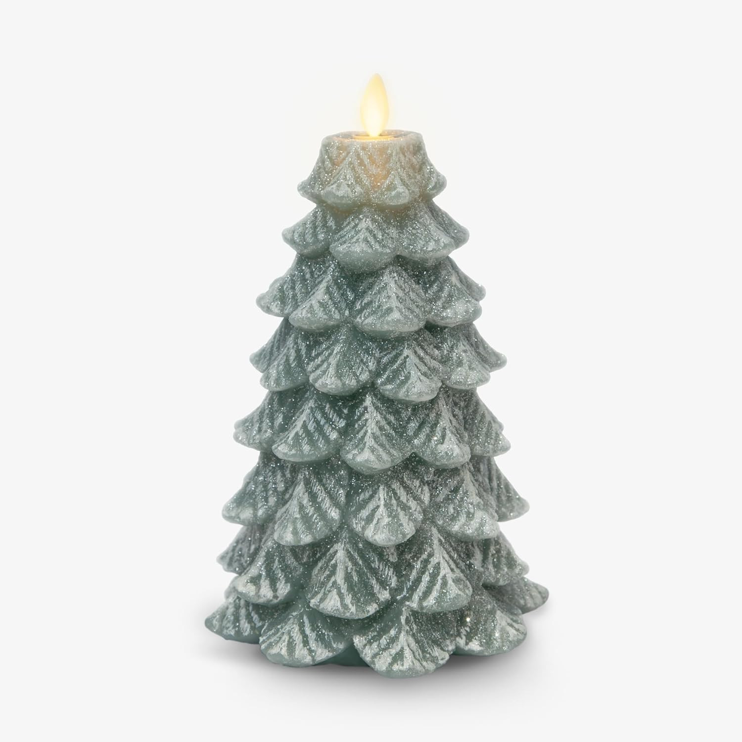 Luminara Christmas Tree Flameless Candle Glitter and Snow Finish Moving Flame Effect LED Candle, ... | Amazon (US)