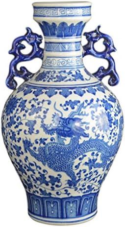 Classic Blue and White Dragon Porcelain Vase, Jingdezhen, China | Amazon (US)