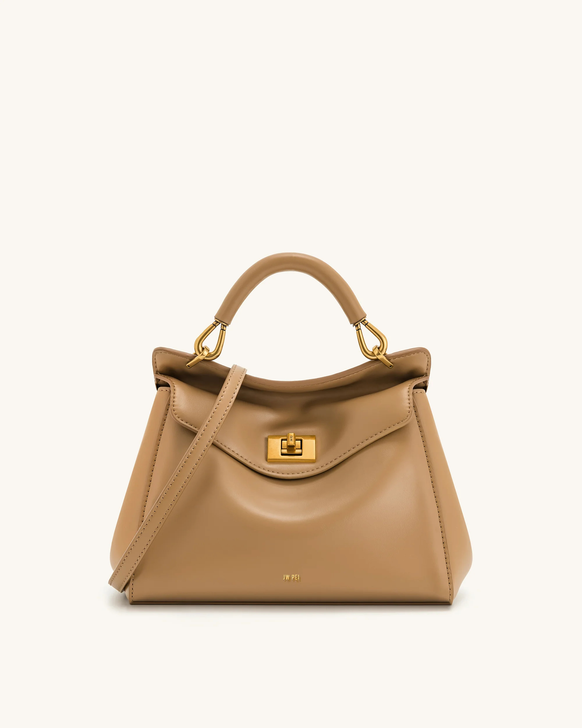 Lucia Classic Top Handbag - Brown | JW PEI US
