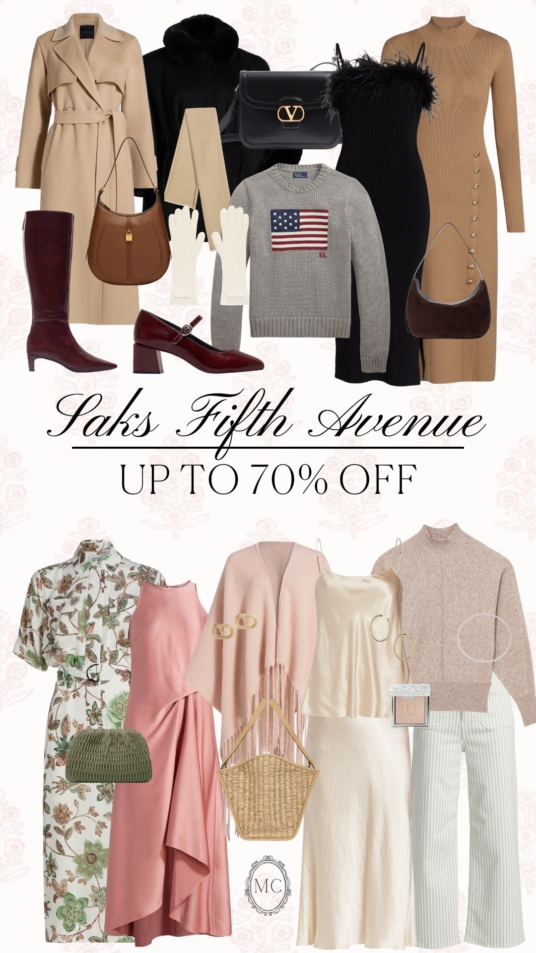 Saks Fifth Avenue up to 70% off 🤍 Designer pieces for a fraction of the price? Say less. If it’s been on your wishlist, this is your sign! #SaksFifthAvenue #SaksSale #DesignerSale #LuxuryForLess #SaleFinds #LTKSale #LTKStyle 

#LTKSaleAlert