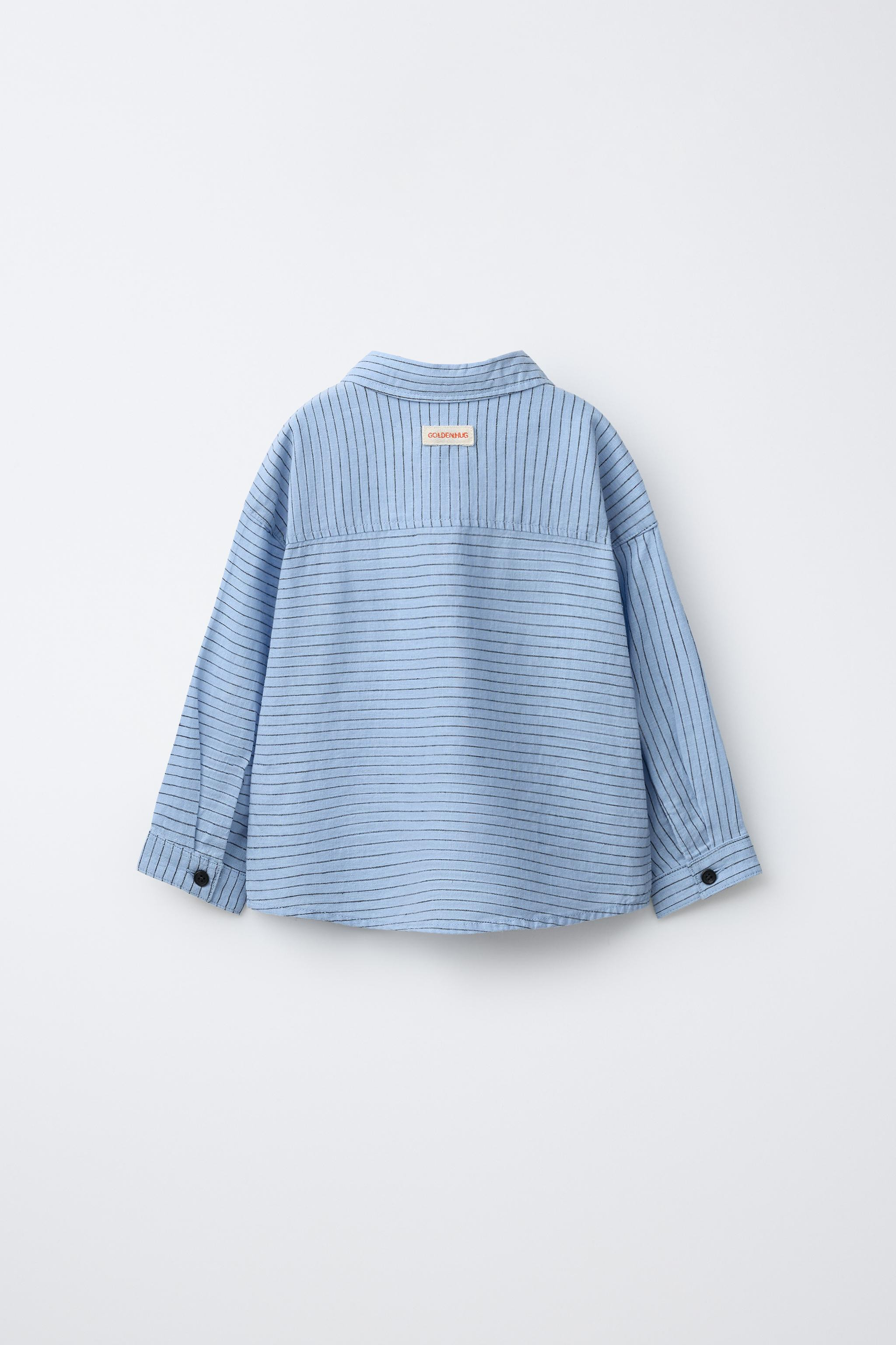 STRIPED COTTON LINEN SHIRT | Zara US