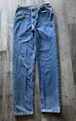 Made in U.S.A Vintage Lee Men's Blue Denim Jeans Regular Straight Button | eBay US