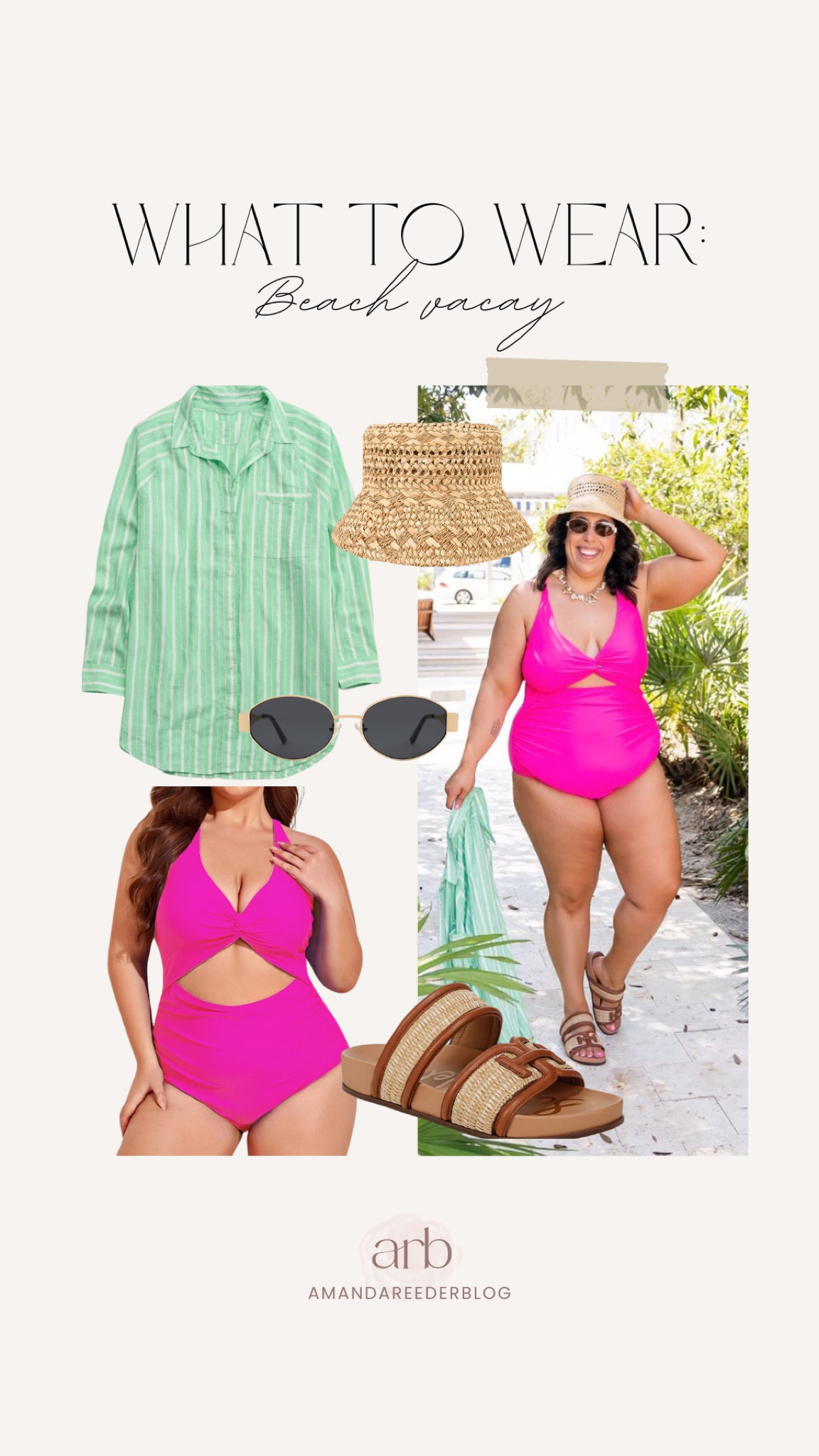 What to wear: beach vacation 🏖️

Women’s swim, curvy girl swim, midsize swimwear, midsize beach outfit, midsize outfit, midsize mom, mom swim, one piece swim, beach vacay, beach outfit, beach cover up, swim cover up, mom swimwear, sandals, sunnies, sunglasses, beach hat, amazon swim, amazon fashion, aerie fashion

#LTKmidsize #LTKswim #LTKtravel
