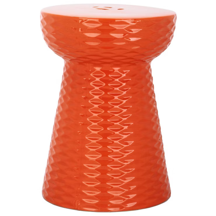 Elba Garden Stool - Orange - Safavieh | Target
