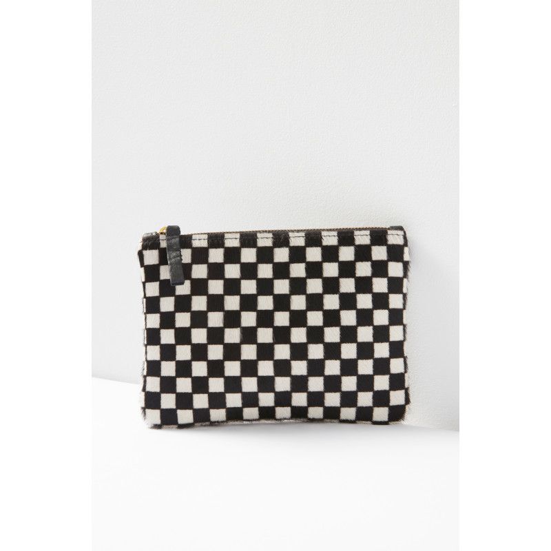 PRIMECUT Checkered Leather Pouch | EVEREVE | Evereve