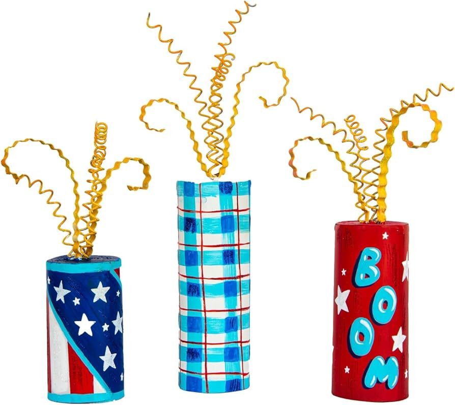 The Round Top Collection - Firecracker Cans, S/3 | Amazon (US)