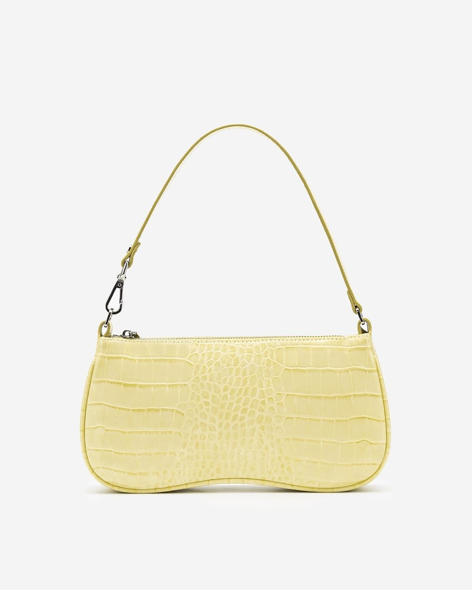 Eva Shoulder Bag - Light Yellow Croc | JW PEI US