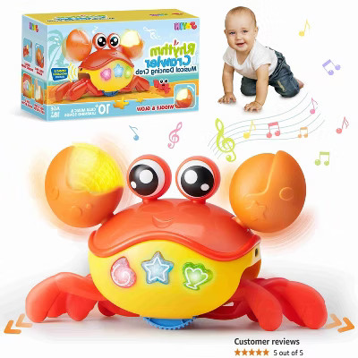 Joyfy Crawling Crab Baby Toy Fantastic Infant Sensory Tummy time Toys Babies boy Girl Learning Cr... | Target