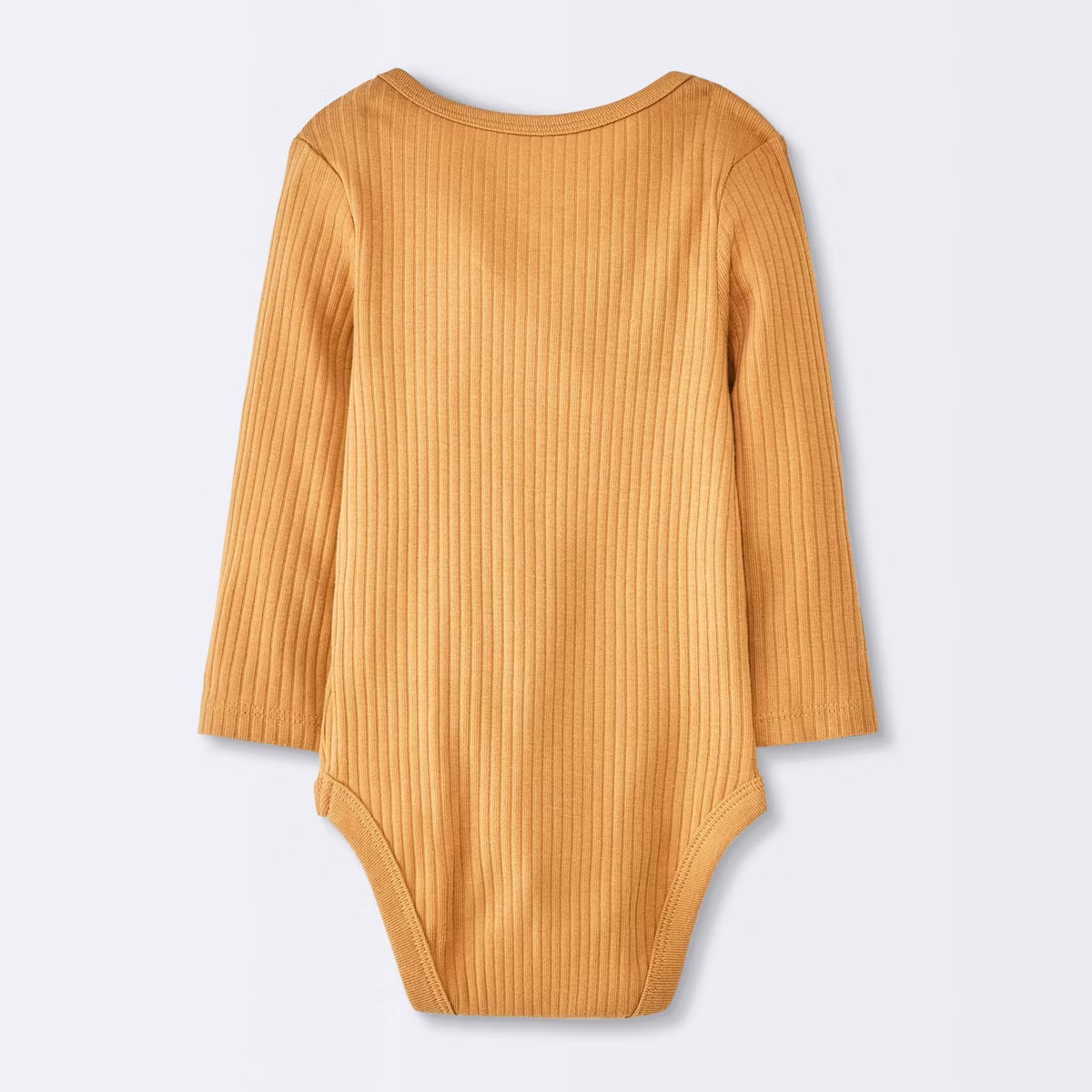 Baby 3pk Birds Long Sleeve Wide Ribbed Bodysuit - Cloud Island™ Bronze | Target
