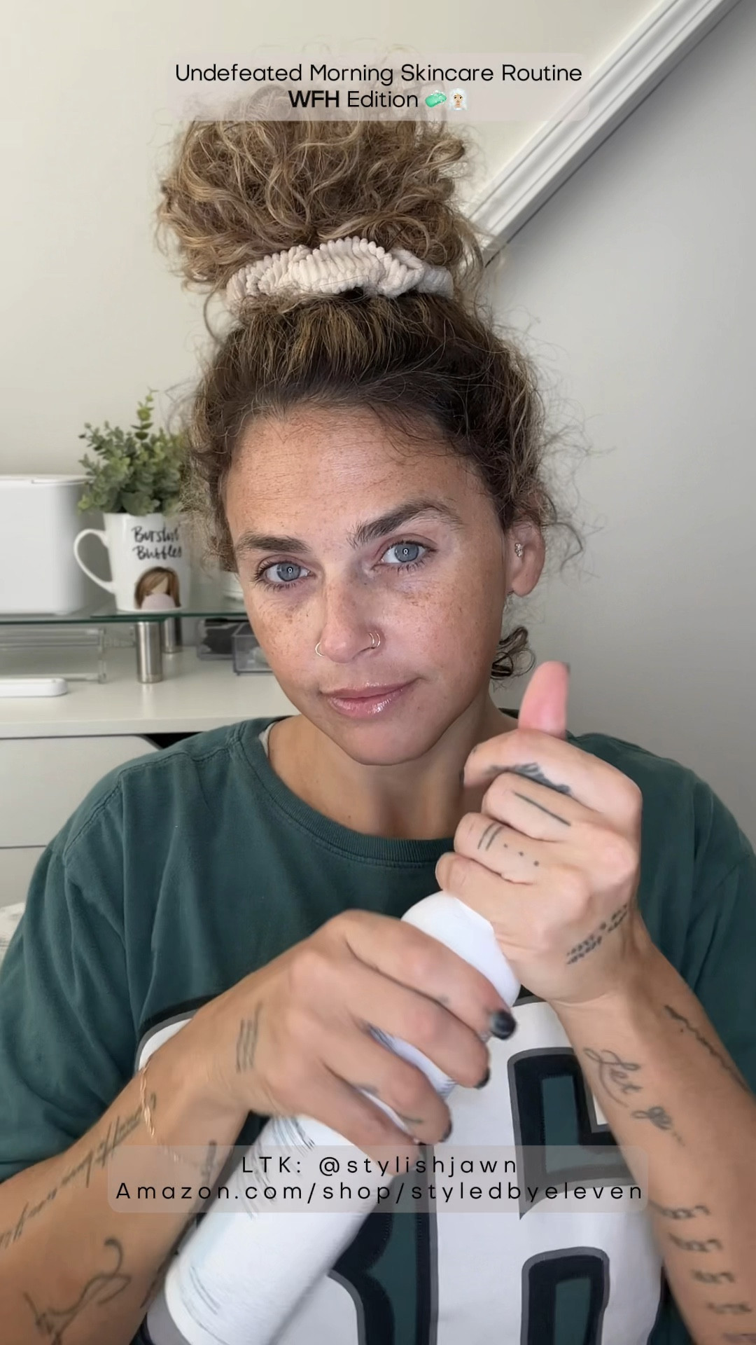 Undefeated Morning Skincare Routine: WFH Edition 🧼🧖🏼‍♀️🤎. Not pictured but also been using religiously is the #GoodMolecules Rosewater Daily Cleansing Gel 🫧. She’s the 💣.com just like all these other essentials! 🩵 #skincareroutine #dailyskincareroutine #affordableskincareproducts

*As an Amazon Affiliate I earn from qualifying purchases.* 

#LTKVideo #LTKbeauty #LTKfindsunder50