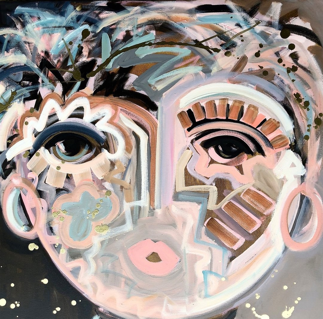 Copper Chica on Grasscloth | Megan Molten