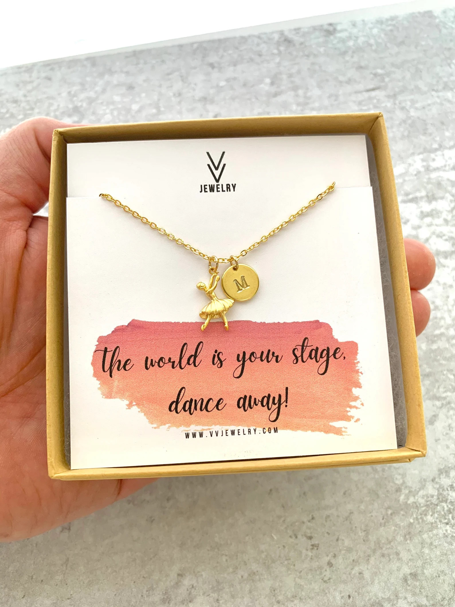 Dance Necklace, Ballerina Dance Recital Gift, Personalized Gift for Dancer, Little Girls Ballerin... | Etsy (US)