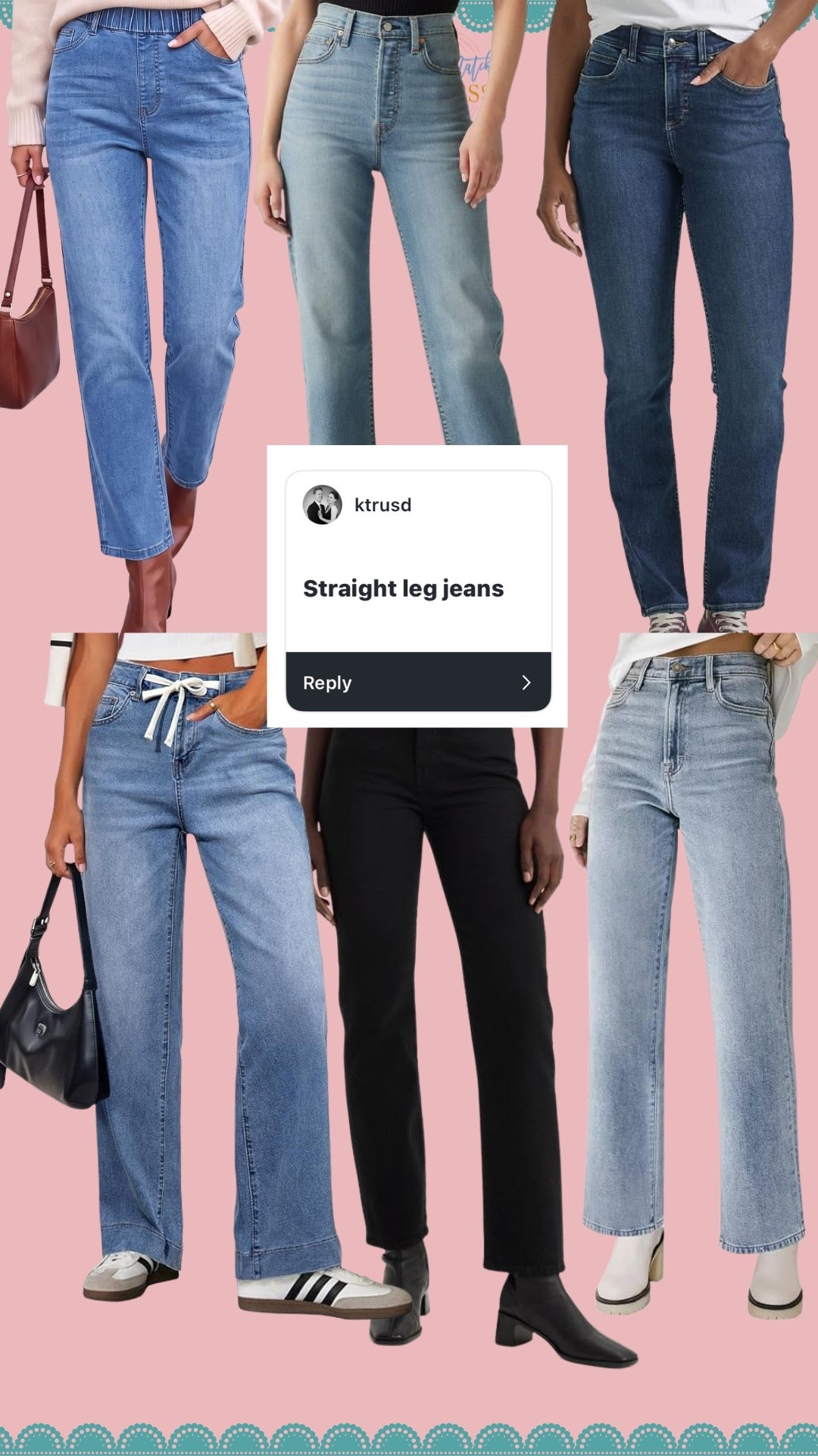 Straight leg jeans on sale? Yes please!!!